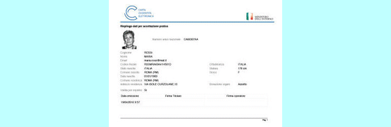Nuova CARTA DI IDENTITA' ELETTRONICA e progetto  "una scelta in comune"